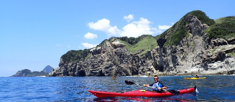 English sea kayaking tours in Minami Izu