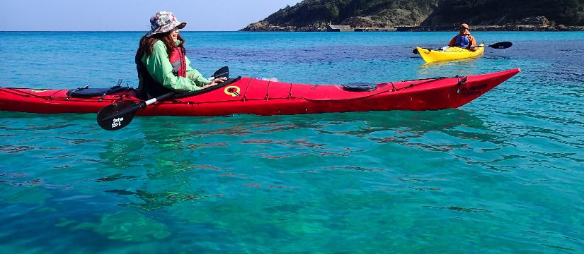 English sea kayaking tours in Minami Izu